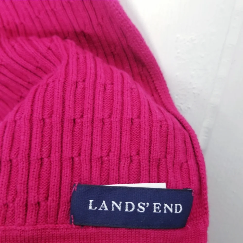 Lands End Knit Scarf Women Pink